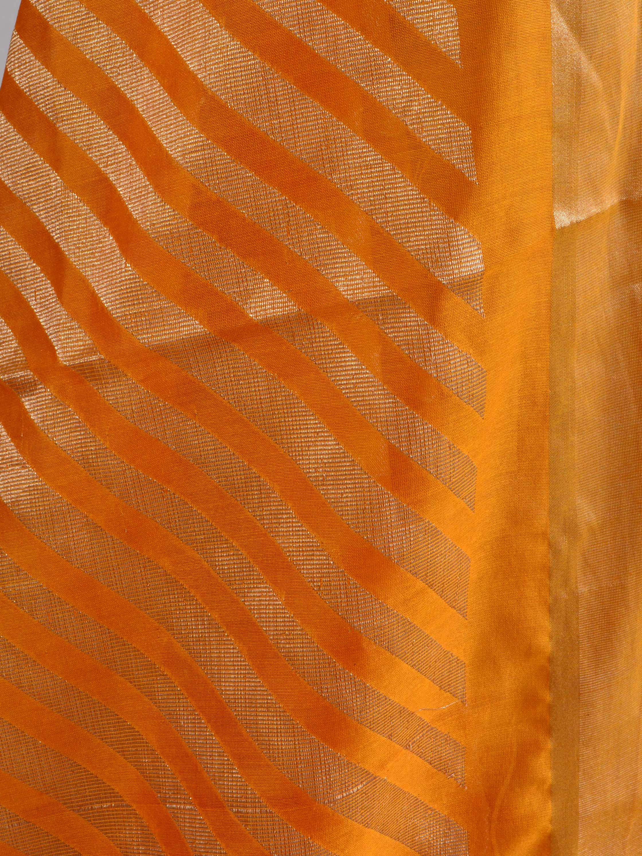 Banarasee Shibori Dyed Chanderi Salwar Kameez Fabric With Yellow Zari Dupatta-White