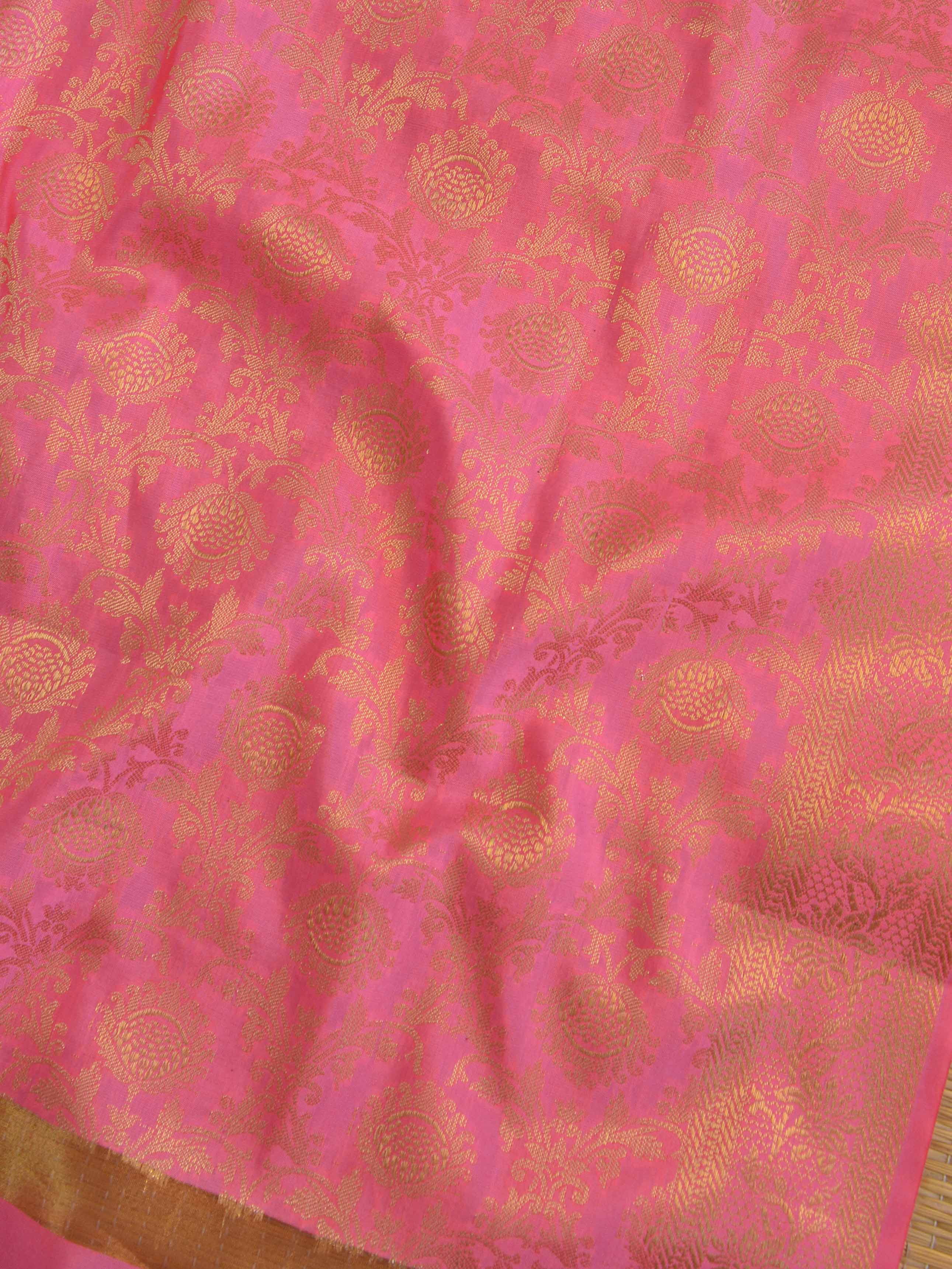 Banarasee Art Silk Jaal Design Dupatta-Pink