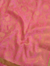 Banarasee Art Silk Jaal Design Dupatta-Pink