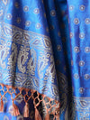 Banarasee Salwar Kameez Cotton Silk Resham Buti Woven Fabric-Blue