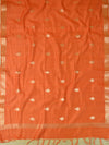Banarasee Pure Chanderi Silk Zari Buti Salwar Kameez Set-Pink & Orange
