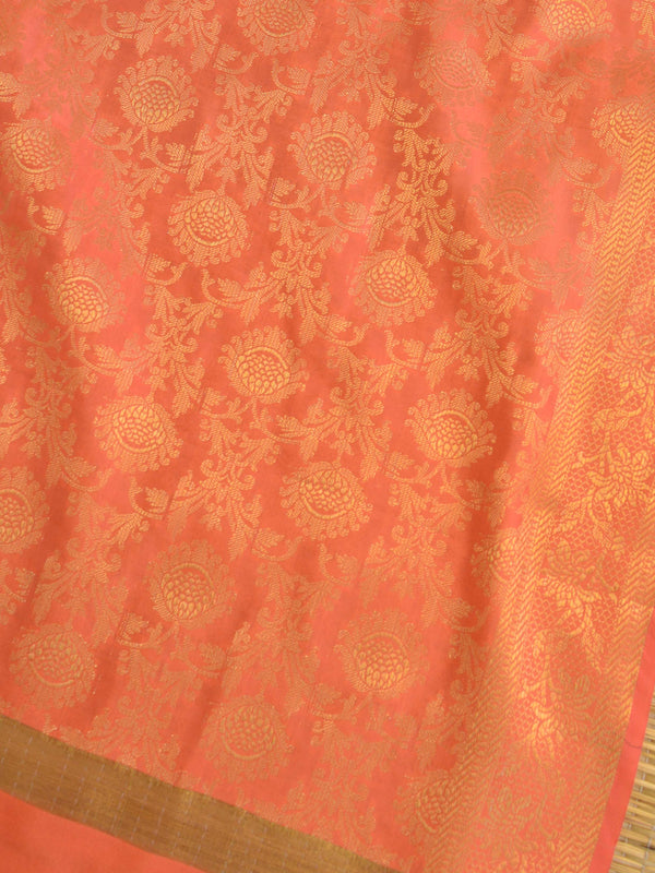 Banarasee Art Silk Jaal Design Dupatta-Peach