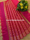 Banarasee Art Silk Jaal Design Dupatta-Pink