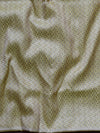Banarasee Salwar Kameez Cotton Silk Resham Buti Woven Fabric-Yellow