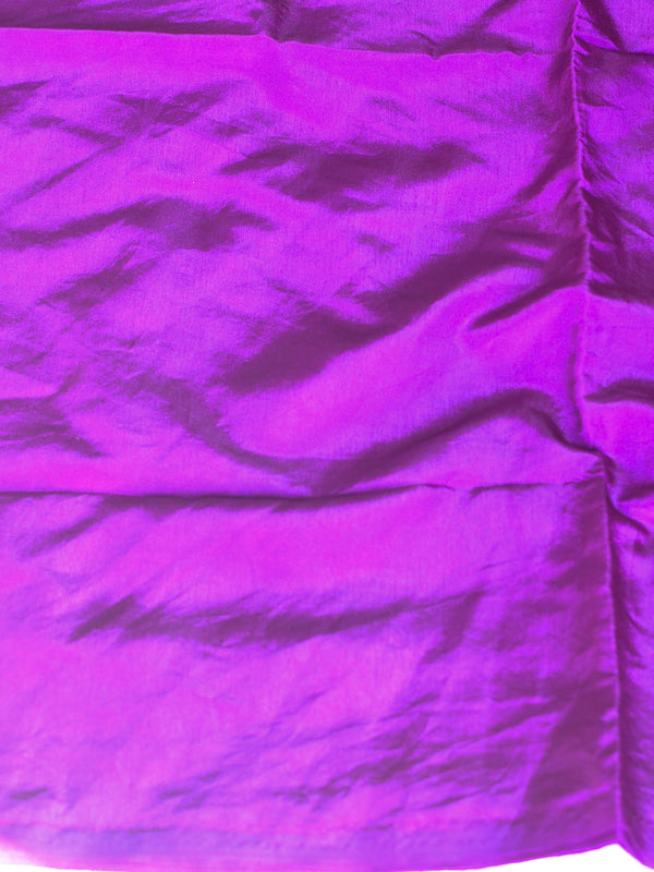Banarasee Salwar Kameez Semi Katan Silk Zari Buti Fabric With Chiffon Dupatta-Violet
