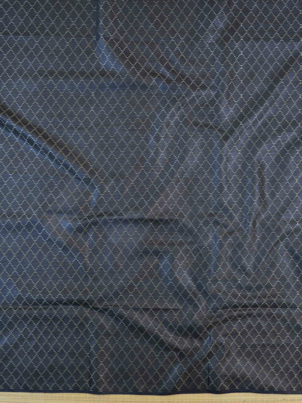 Handloom Silk Cotton Ghichha Woven Salwar Kameez Dupatta Set-Black & Rust