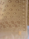 Banarasee Salwar Kameez Cotton Silk Resham Buti Woven Fabric-Beige