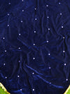 Banarasee Semi Silk Salwar Kameez Fabric With Velvet Gotapatti Dupatta-Pink & Blue