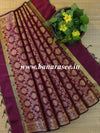 Banarasee Art Silk Jaal Design Dupatta-Magenta