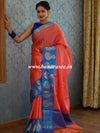 Banarasee Kora Muslin Saree With Tanchoi Weaving-Pink
