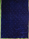 Banarasee Semi Silk Salwar Kameez Fabric With Velvet Gotapatti Dupatta-Pink & Blue