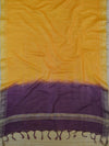 Handloom Silk Cotton Ghichha Woven Salwar Kameez Dupatta Set-Violet & Yellow