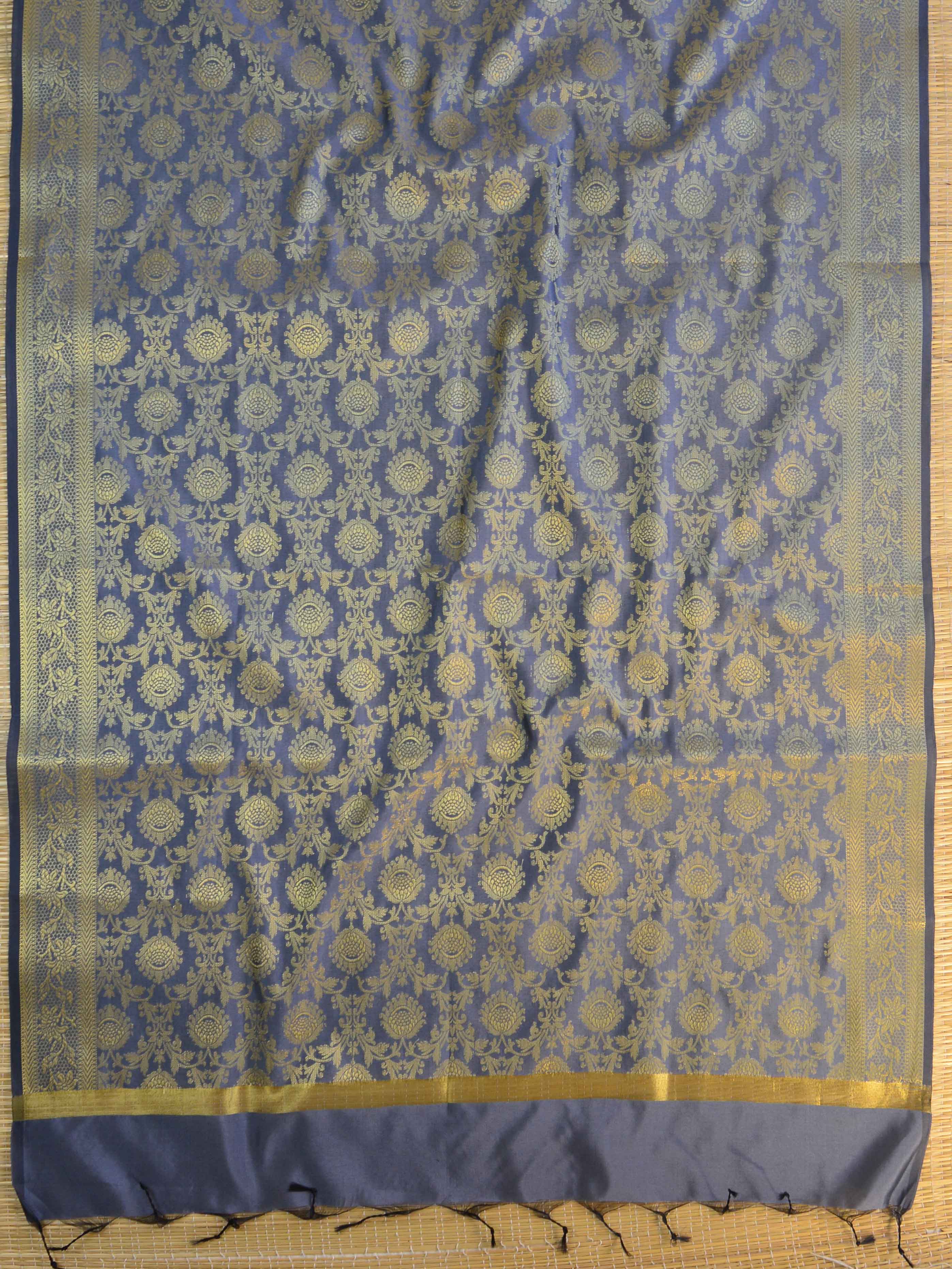 Banarasee Art Silk Jaal Design Dupatta-Grey