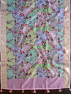 Banarasee Chanderi Cotton Zari Buti Salwar Kameez Fabric With Digital Print Dupatta-Pink