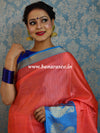 Banarasee Kora Muslin Saree With Tanchoi Weaving-Pink