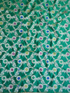 Banarasee Art Silk Salwar Kameez Fabric With Jaal Design Dupatta-Beige & Green