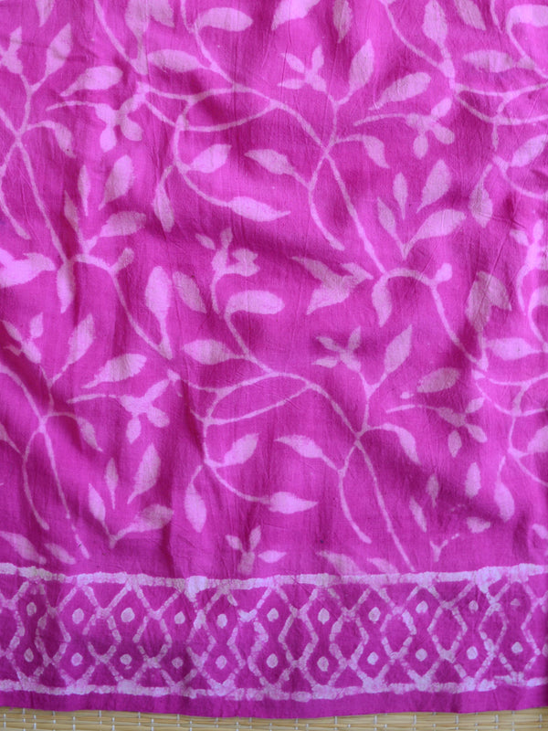 Handloom Mul Cotton Handblock Printed Suit Set-Pink
