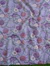 Handloom Mul Cotton Handblock Printed Suit Set-White