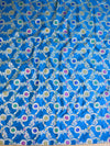 Banarasee Art Silk Salwar Kameez Fabric With Jaal Design Dupatta-Orange & Blue
