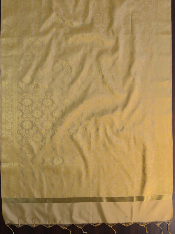 Banarasee Art Silk Jaal Design Dupatta-Beige