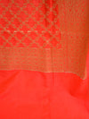 Banarasee Art Silk  Salwar Kameez Fabric With Contrast Dupatta-Yellow