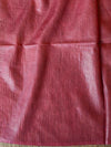 Bhagalpur Cotton Silk  Ghichha Work Saree-Brown