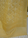 Art Silk Dupatta With Jaal Design-Beige