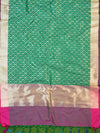 Banarasee Art Silk Dupatta Jaal Design-Bottle Green