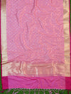 Banarasee Art Silk Dupatta Jaal Design-Baby Pink