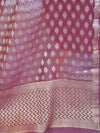 Banarasee Cotton Silk Salwar Kameez Fabric With Zari Buta-Maroon