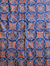 Handloom Mul Cotton Handblock Printed Suit Set-Navy Blue