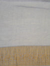 Banarasee Pure Handloom Soft Cotton Saree With Jute Work-Grey