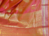 Banarasee Handwoven Semi Silk Saree With Zari Border & Buta-Peach