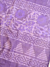 Handloom Mul Cotton Block Print Suit Set-Purple