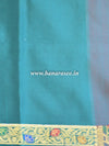 Banarasee Art Silk Saree With Floral Border-Magenta
