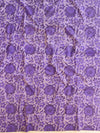 Handloom Mul Cotton Block Print Suit Set-Purple