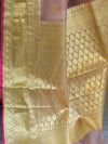 Banarasee Organza Mix Saree With  Buta Design & Border-Salmon Pink