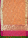 Banarasee Art Silk Dupatta Jaal Design-Orange