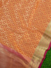 Banarasee Art Silk Dupatta Jaal Design-Orange