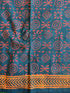 Handloom Mul Cotton Handblock Printed Suit Set-Green
