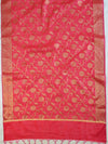 Banarasee Chanderi Cotton Zari Buta Design Salwar Kameez & Dupatta Set-Red