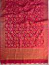 Banarasee Art Silk Jaal Design Dupatta-Pink