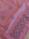 Handloom Embroidered Khadi Cotton Salwar Kameez Dupatta Set-Onion Pink & Blue
