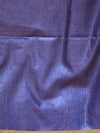 Bhagalpur Cotton Silk Ghichha Work Saree-Blue