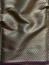 Banarasee Cotton Silk Saree With Zari Buti & Border-Green
