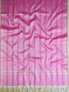 Banarasee Art Silk Floral Salwar Kameez Fabric & Dupatta-Pink