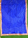 Art Silk Bandhej Gotapatti Dupatta-Royal Blue