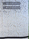 Handloom Mul Cotton Ajrakh Print Saree-White