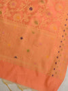 Banarasee Art Silk Jaal Design Dupatta-Peach