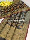 Banarasee Art Silk Jaal Design Dupatta-Black